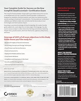 Amazon.com: CompTIA Cloud Essentials+ Study Guide: Exam CLO